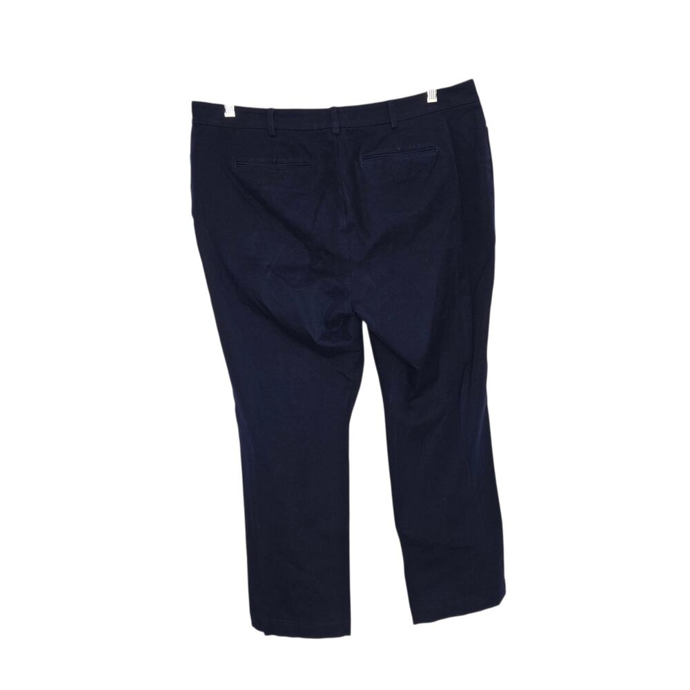Lauren Ralph Lauren Navy Chino Pants Casual Workwear Cotton Women 14W - Picture 2 of 11